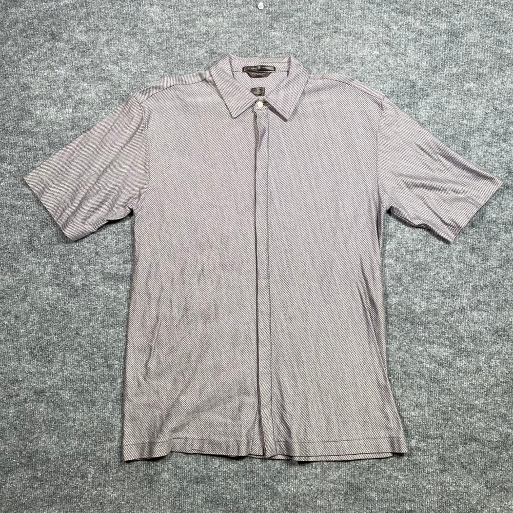 Nike Tiger Woods Collection Striped Mercerized Polo Shirt Mens L F50609HKL